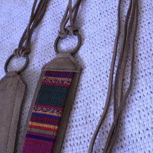 colorful leather belt